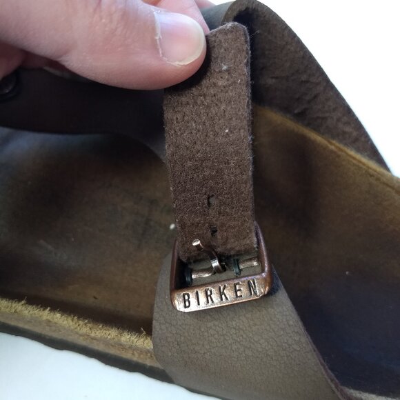 Birkenstock Gizeh Thong Sandals Size 38 US 7 - 7.5 Womens Adjustable Buckles - Picture 10 of 13